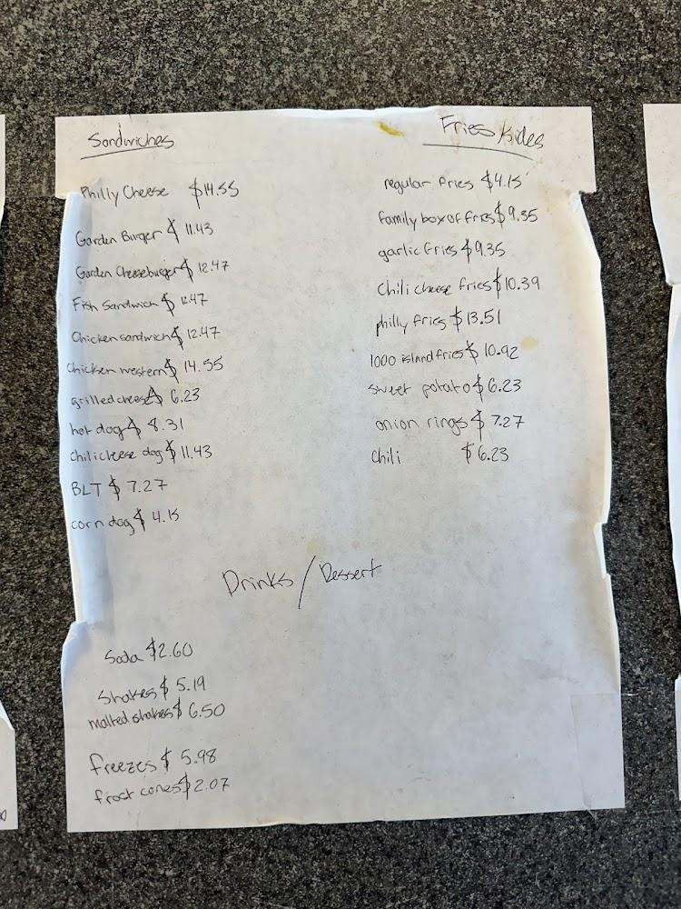 Bob's Giant Burgers Menu image 1